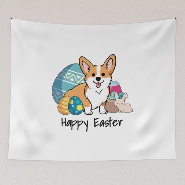 Item preview, Happy Easter Corgi Dog designed and sold by EstelleStar.