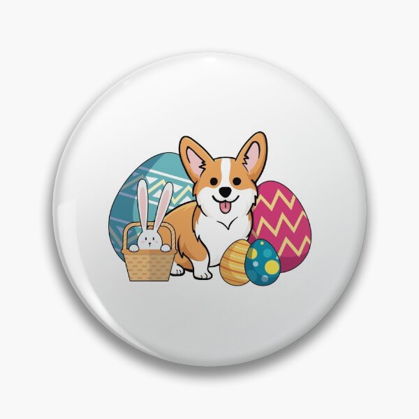 Item preview, Easter Dog Pembroke Welsh Corgi Bunny Rabbit Ears designed and sold by EstelleStar.