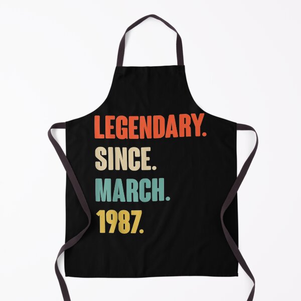 Item preview, Legendary Since March 1987 Birthday Gift For 34 Year Old designed and sold by sellexxf69.