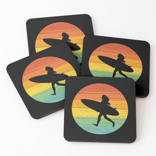Item preview, Surfer Girl Walking Sunset  designed and sold by izmb.