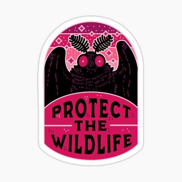 Protect the Wildlife (Mothman) Sticker