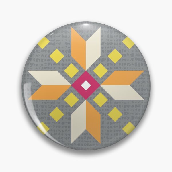 Item preview, Geometric retro stars in yellow on gray, seamless pattern designed and sold by colorofmagic.