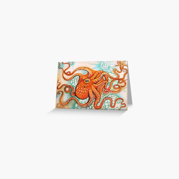Item preview, Orange Octopus designed and sold by Kira Yustak.