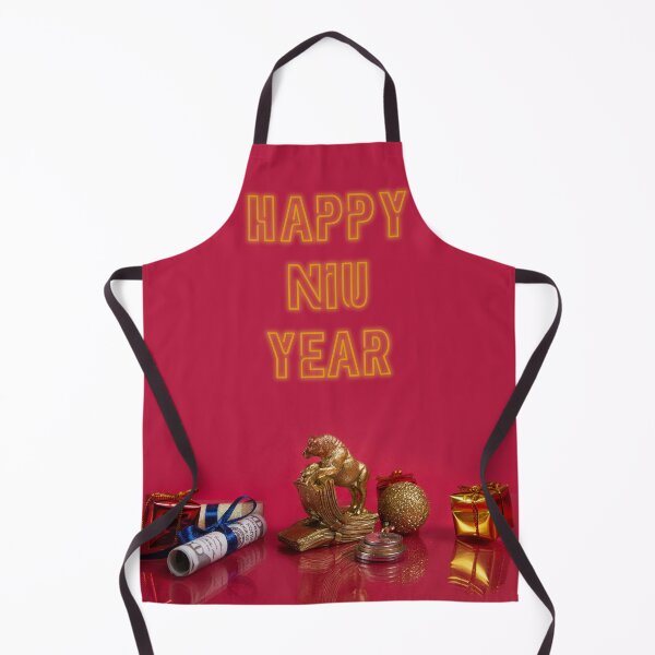Item preview, Happy "Niu" Year Chinese New Year Puns designed and sold by elixandre.