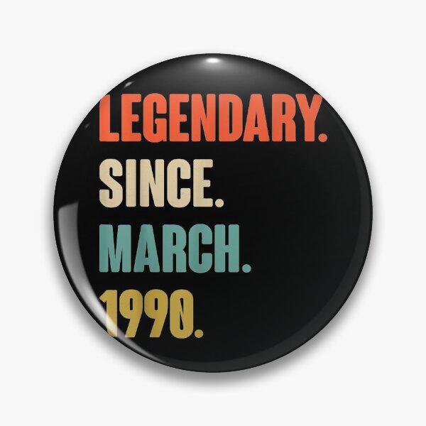 Item preview, Legendary Since March 1990  Birthday Gift For 31 Year Old designed and sold by toniobnd51.