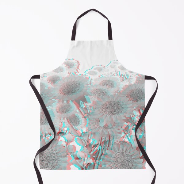 Item preview, Albino Sunflowers (3D Anaglyph Red/Cyan Stereoscopic Color Shift) designed and sold by hyproinc.