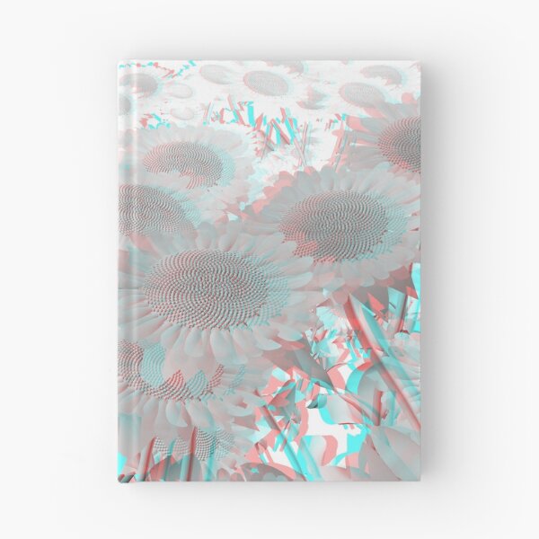 Item preview, Albino Sunflowers (3D Anaglyph Red/Cyan Stereoscopic Color Shift) designed and sold by hyproinc.