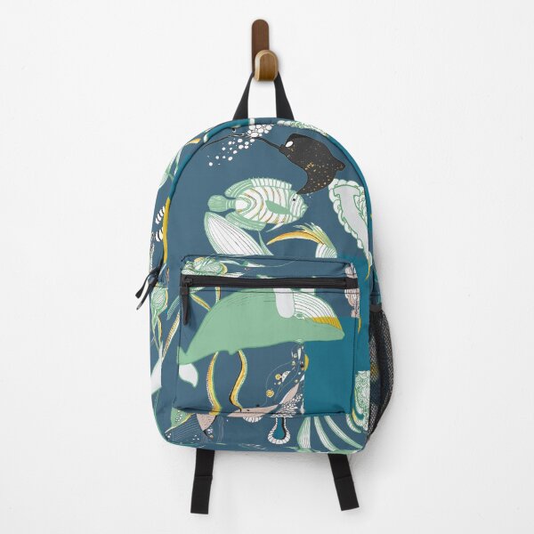 Item preview, Blue/Green Square Sea World designed and sold by Lucia Lukas.
