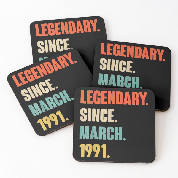 Item preview, Legendary Since March 1991  Birthday Gift For 30 Year Old designed and sold by toniobnd51.