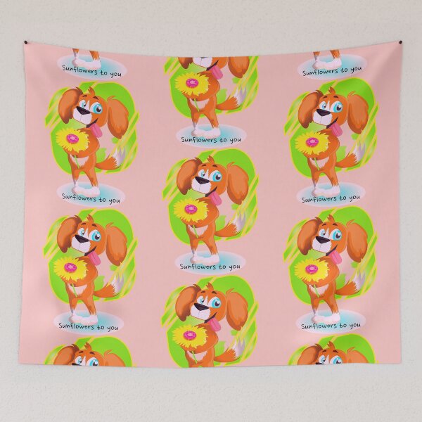 Item preview, Dog Sunflower designed and sold by FLEXIS00.