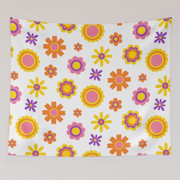 Item preview, Retro floral floral pattern designed and sold by DerSenat.