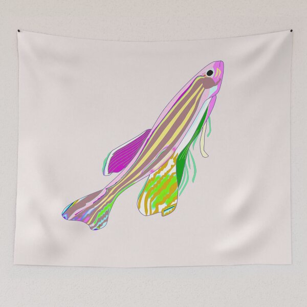 Item preview, Pink Zebrafish Zebra Fish designed and sold by ViewerEqualsPhoton.
