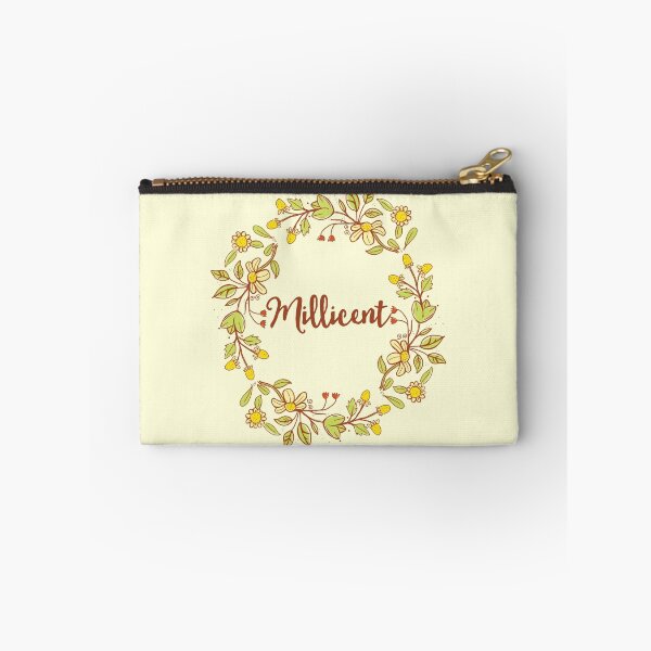 Item preview, Millicent lovely name and floral bouquet wreath designed and sold by thetypographer.
