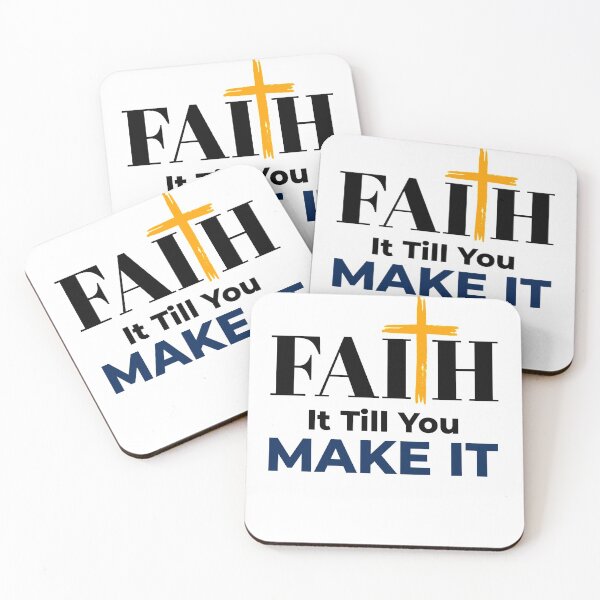 Item preview, Faith It Till You Make It Christian Humor designed and sold by Desiznn.