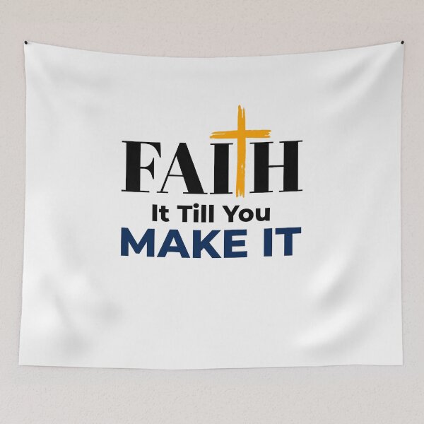 Item preview, Faith It Till You Make It Christian Humor designed and sold by Desiznn.