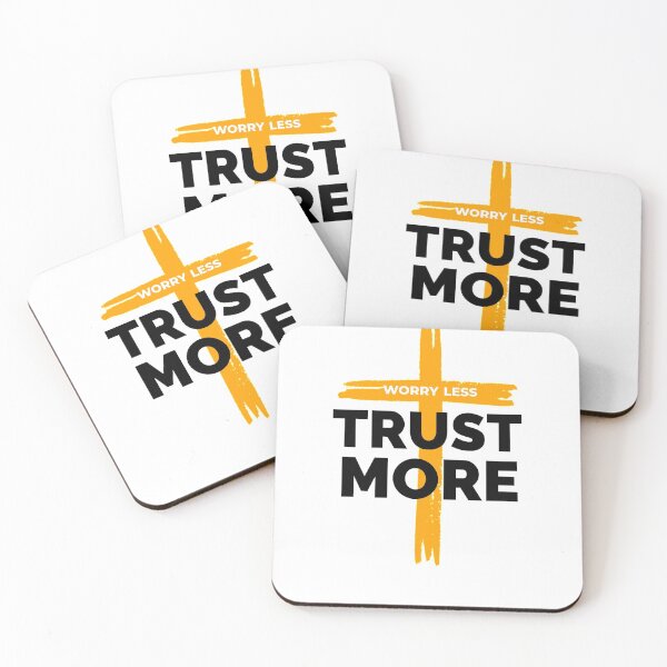 Item preview, Worry Less Trust More Christian Sayings designed and sold by Desiznn.