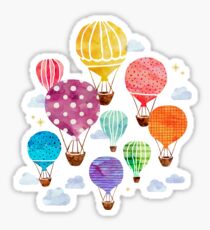 Heißluftballon Sticker