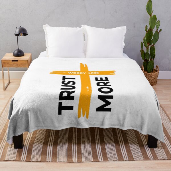 Item preview, Worry Less Trust More Christian Sayings designed and sold by Desiznn.