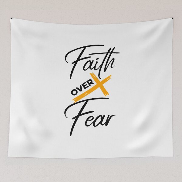 Item preview, Faith Over Fear Christian Sayings Bible Quotes designed and sold by Desiznn.