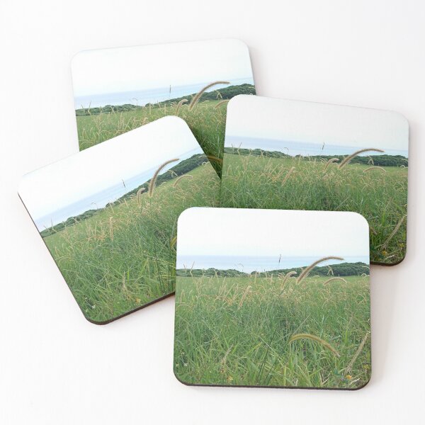 Item preview, Grassland with sea designed and sold by asianvibe.