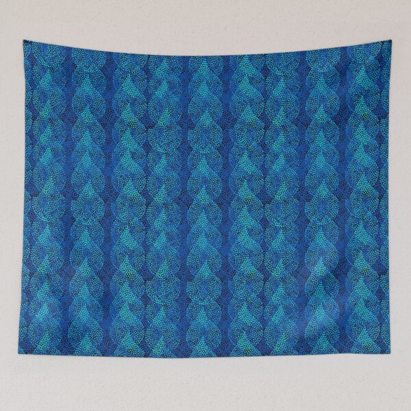 Item preview, Blue and Teal Tear Drop Water Drop Pattern designed and sold by Mesti.