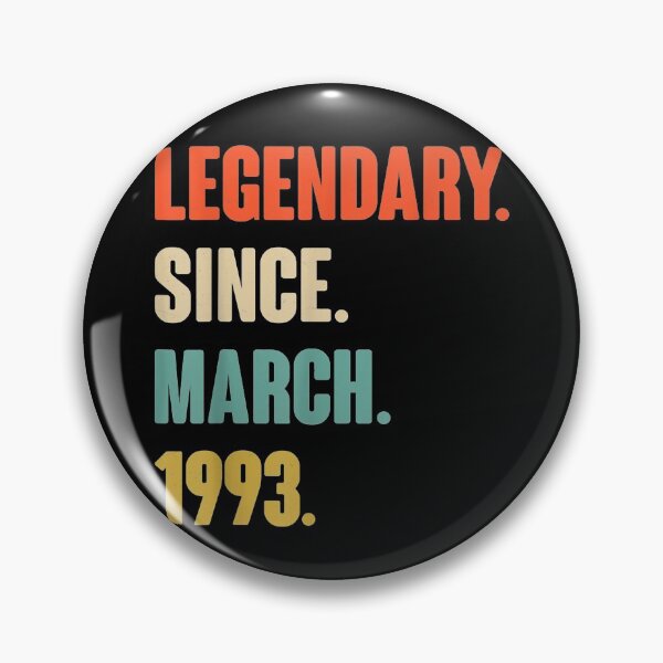 Item preview, Legendary Since March 1993  Birthday Gift For 28 Year Old designed and sold by toniobnd51.