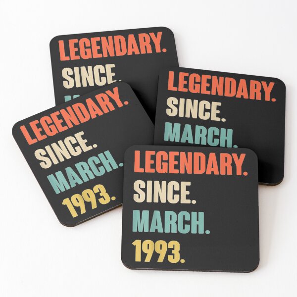 Item preview, Legendary Since March 1993  Birthday Gift For 28 Year Old designed and sold by toniobnd51.