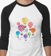 Hot Air Balloon Men's Baseball ¾ T-Shirt