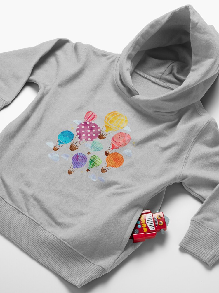 Alternate view of Hot Air Balloon Toddler Pullover Hoodie