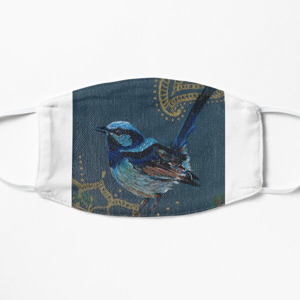 Little birdie blue Flat Mask