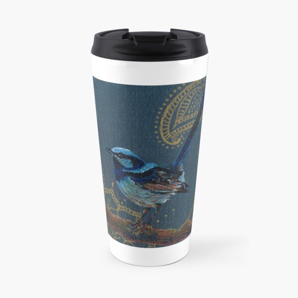 Little birdie blue Travel Coffee Mug
