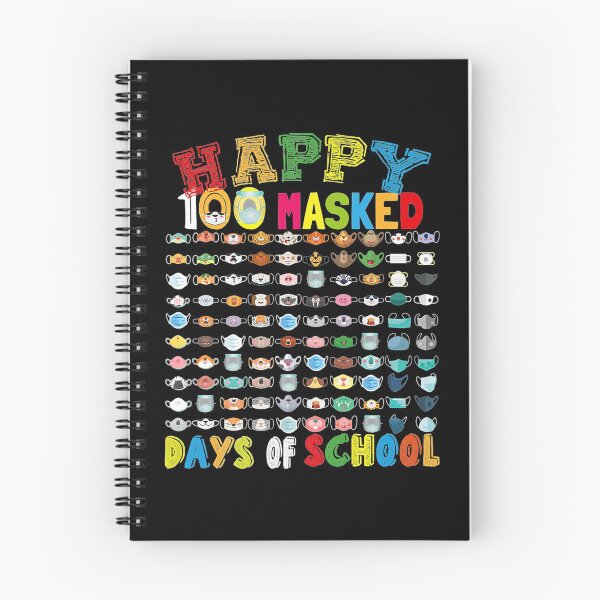 Item preview, Happy 100 Masked Day of school 100 Funny masks 21 designed and sold by birdmorrison.