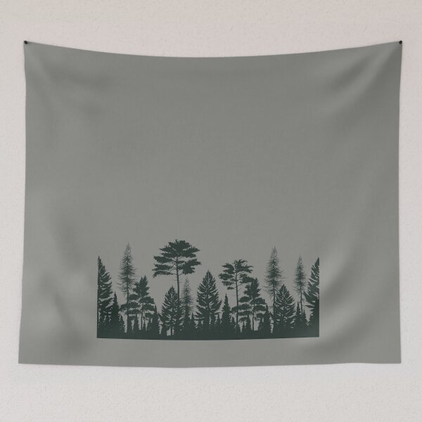 Item preview, Mens Graphic Tee - Pine Tree Forest - Screen Print  Nature  Forest  Mens/Unisex | Heather Lieutenant  designed and sold by Art10Shop.