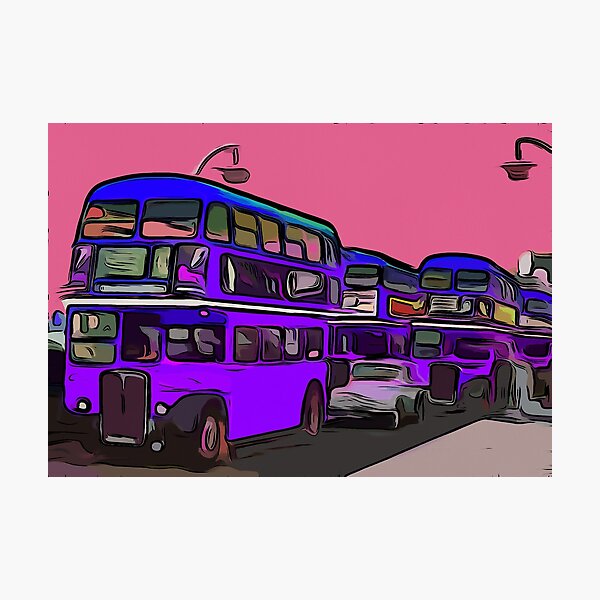 Item preview, Routemaster London Bus In Service: Cartoon Drawing designed and sold by mittie101.