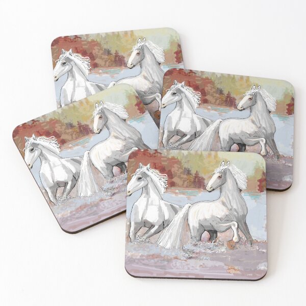 Item preview, Dashing White Horses designed and sold by dorcas13.