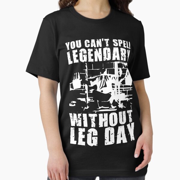 Artikel-Vorschau von Sie können LEGENDARY ohne LEG DAY nicht buchstabieren (Tom Platz), designt und verkauft von ilovearnie.