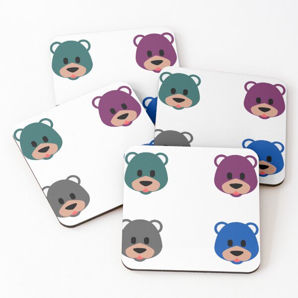 Item preview, Colorful Head Teddy Bear Pack designed and sold by stickerscorner.