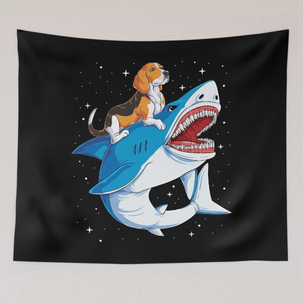 Item preview, Beagle Riding Shark Shirt for Men Women Boys Girls Kids Dog Lover Gifts designed and sold by LiqueGifts.
