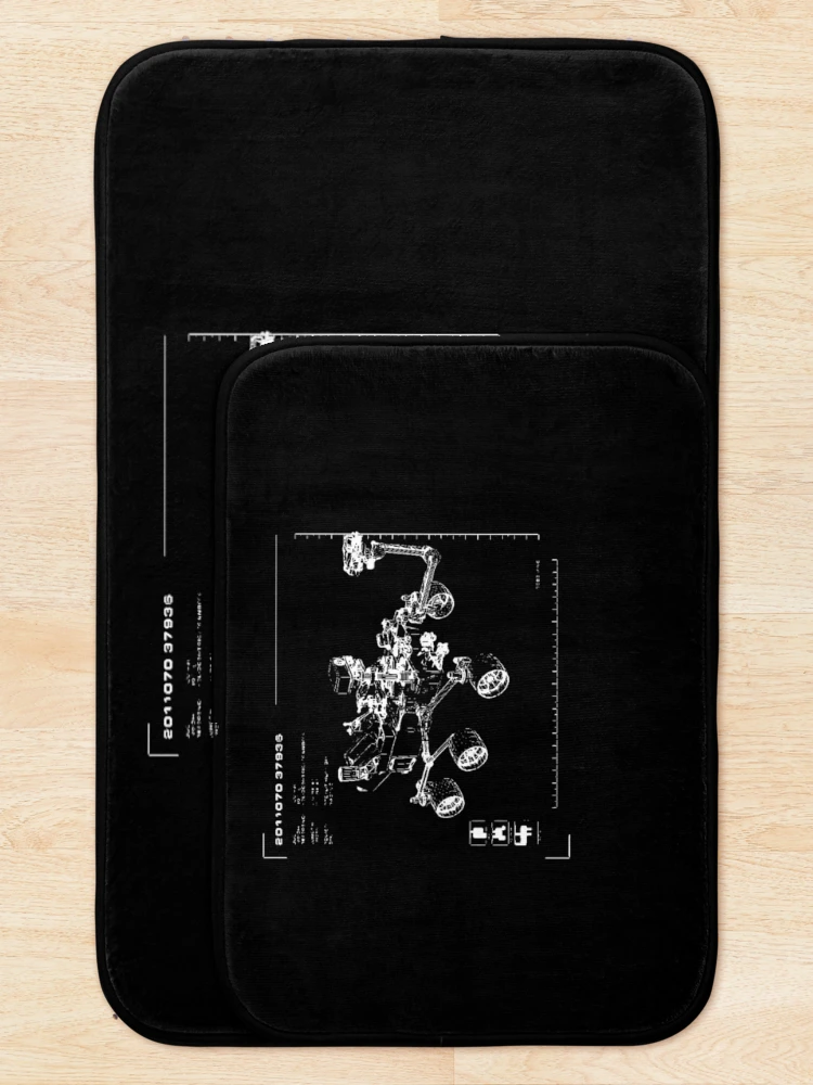 Thumbnail 5 of 6, Bath Mat, Nasa Perseverance Rover designed and sold by StumpyGully.