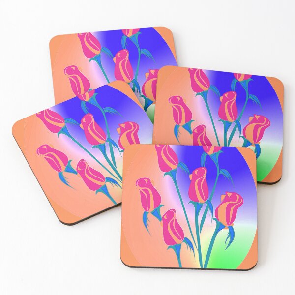 Item preview, Botanical Boho  Abstract Rose Design Inspired by Nature,nr 2,  Retrostyle Illustration Abstracto designed and sold by Adri Barnard.