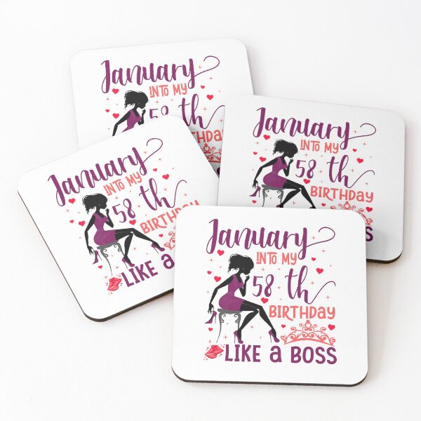 Item preview, January into my 58th birthday like a boss T-Shirt designed and sold by TshirtStoreBD24.