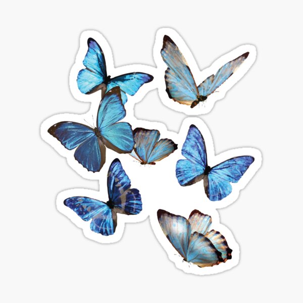 Item preview, Nature Lovers Blue Morpho Butterfly Swarm Entomology designed and sold by ElJimmo.