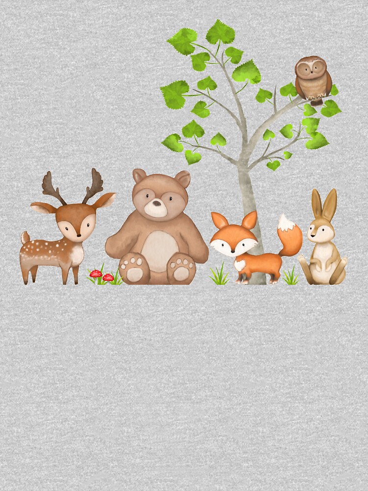New Forest Animals T-Shirt + Pants Set for Kids