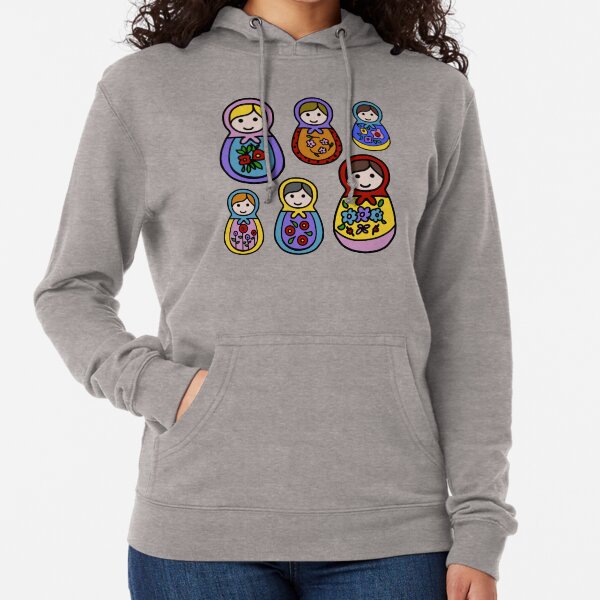 Matryoshka (Russian Nesting) Dolls Lightweight Hoodie