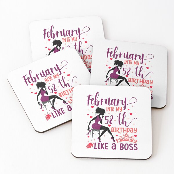 Item preview, February into my 58th birthday like a boss T-Shirt designed and sold by TshirtStoreBD24.