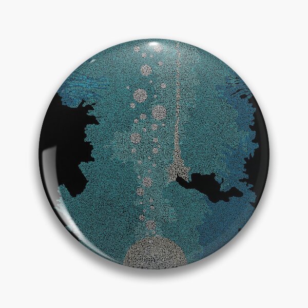 Item preview, Seabed poster for the film The Abyss by James Cameron with Ed Harris, Michal Biehn and Mary Elizabeth Mastrantonio made up of small curved shapes designed and sold by AmoebaLine.