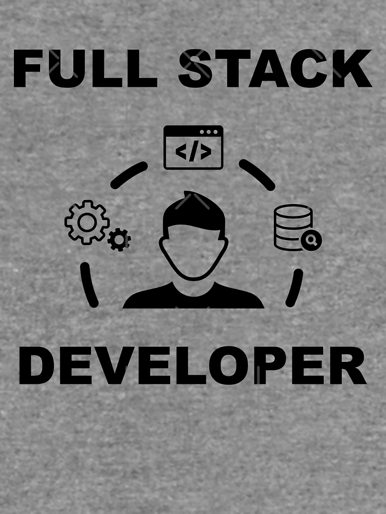 Thumbnail 6 of 6, Lightweight Sweatshirt, Full Stack Developer, Software Engineer, Computer Science, Web, WWW, Programming Humor, HTML, White designed and sold by Max-Wear.