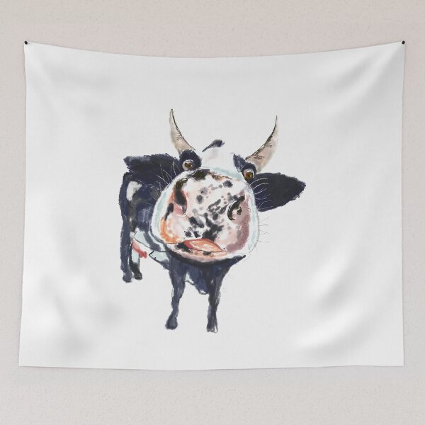 Item preview, Black and white cow designed and sold by orangerinka.