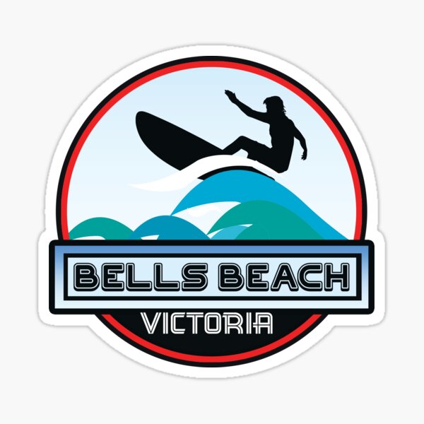 Surf Surfing BELLS BEACH VICTORIA AUSTRALIA Surf Surfer Surfboard Waves Ocean Beach Vacation Stickers Sticker