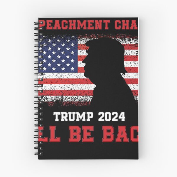 Item preview, Impeachment Champ I'll Be Back Trump American Flag designed and sold by BugattiDivo58.